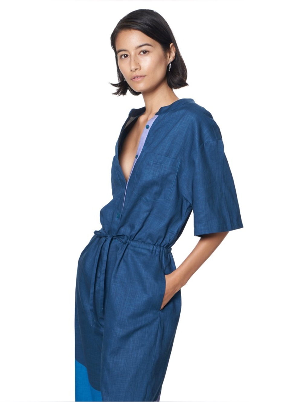 THE KIT l Issa Jumpsuit | Ocean Cut Paper - Picture 2 of 5